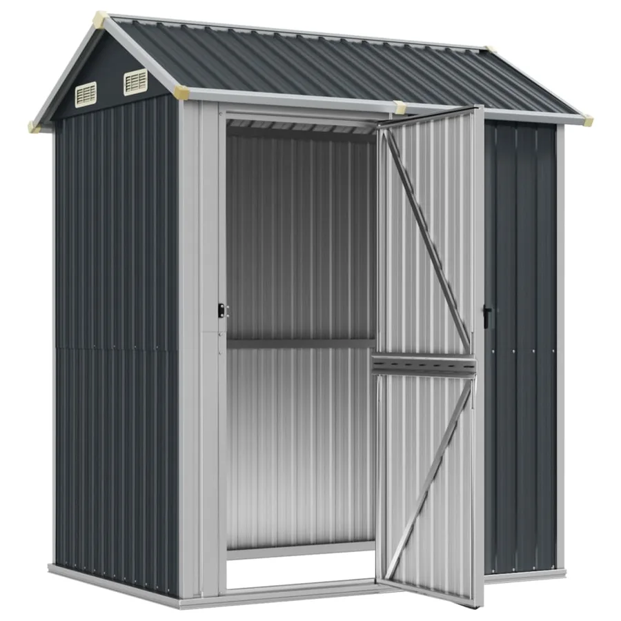 Abri de jardin Anthracite 192 x 152,5 x 237 cm Acier galvanisé - 3
