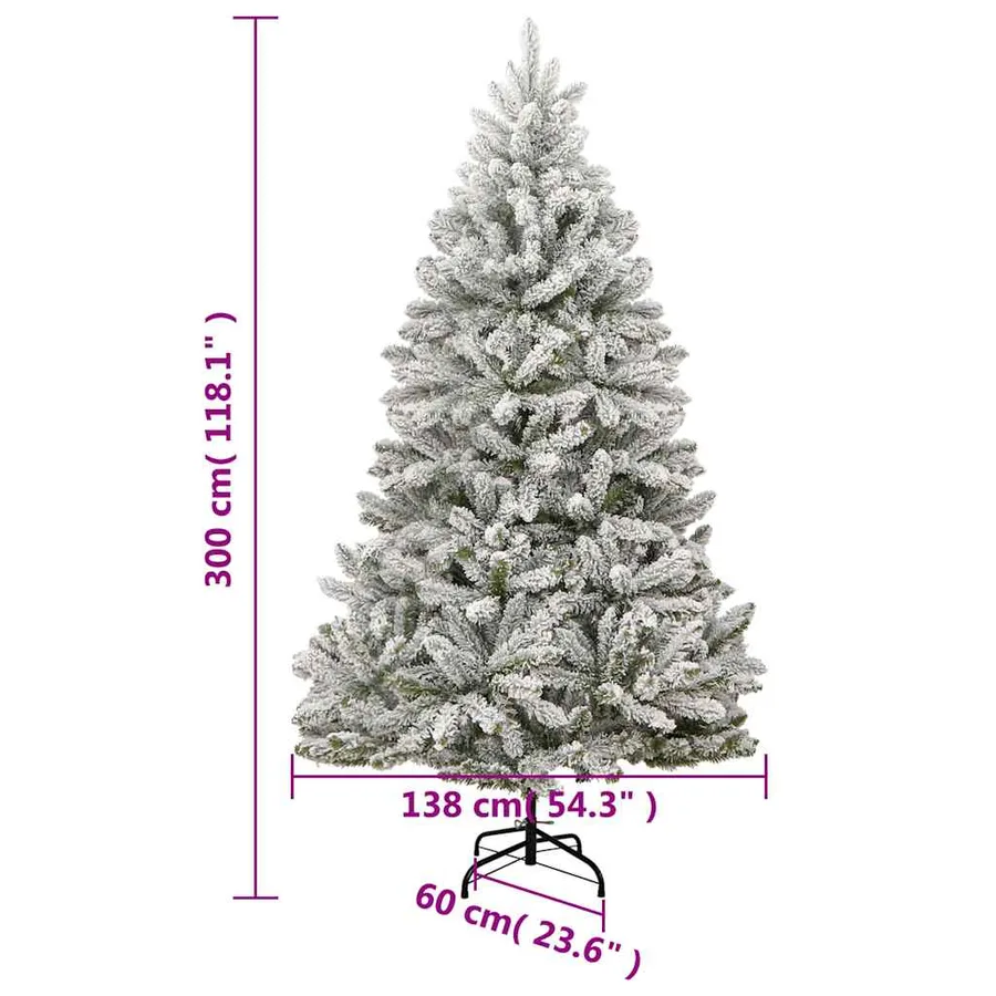 Sapin de Noël artificiel articulé 300 LED et boules 300 cm - 16
