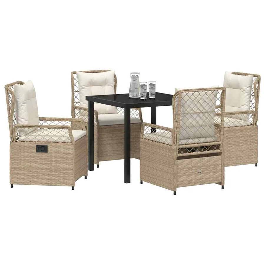Ensemble de salle à manger pour jardin 5 pcs - 3