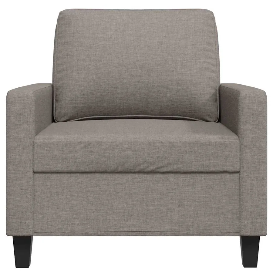 Fauteuil Taupe 60 cm Tissu - 4