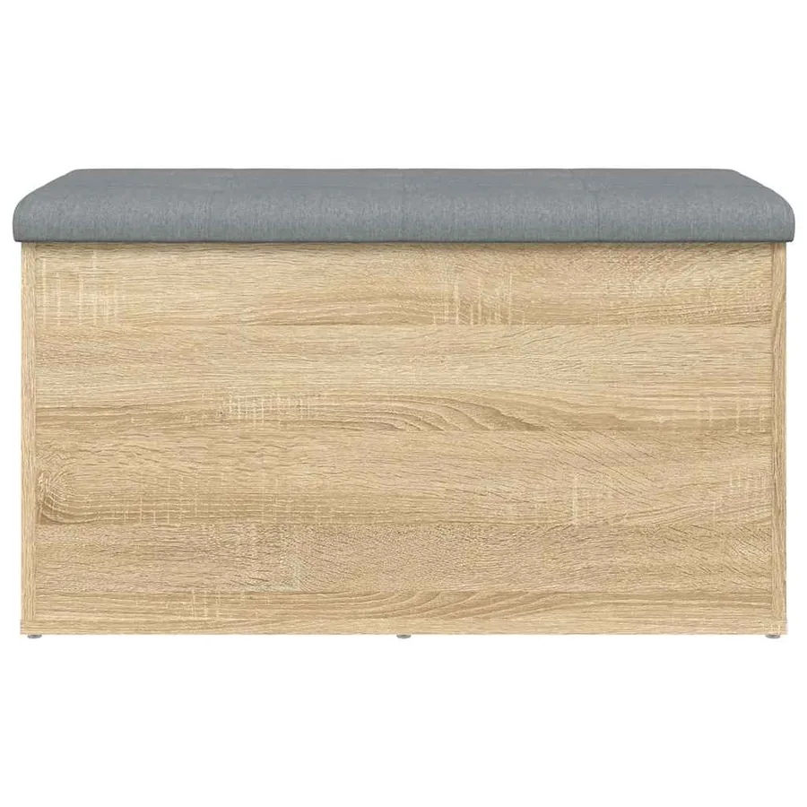 Banc de rangement Chêne Sonoma 82x42x45 cm Bois d'ingénierie - 5
