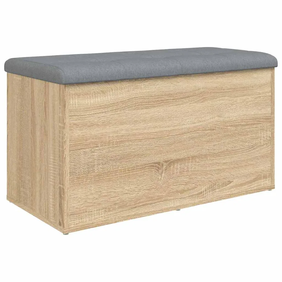Banc de rangement Chêne Sonoma 82x42x45 cm Bois d'ingénierie - 6