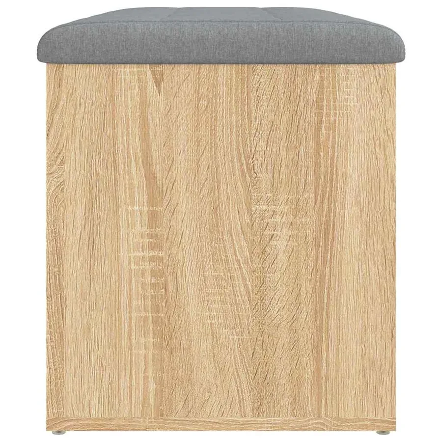 Banc de rangement Chêne Sonoma 82x42x45 cm Bois d'ingénierie - 7