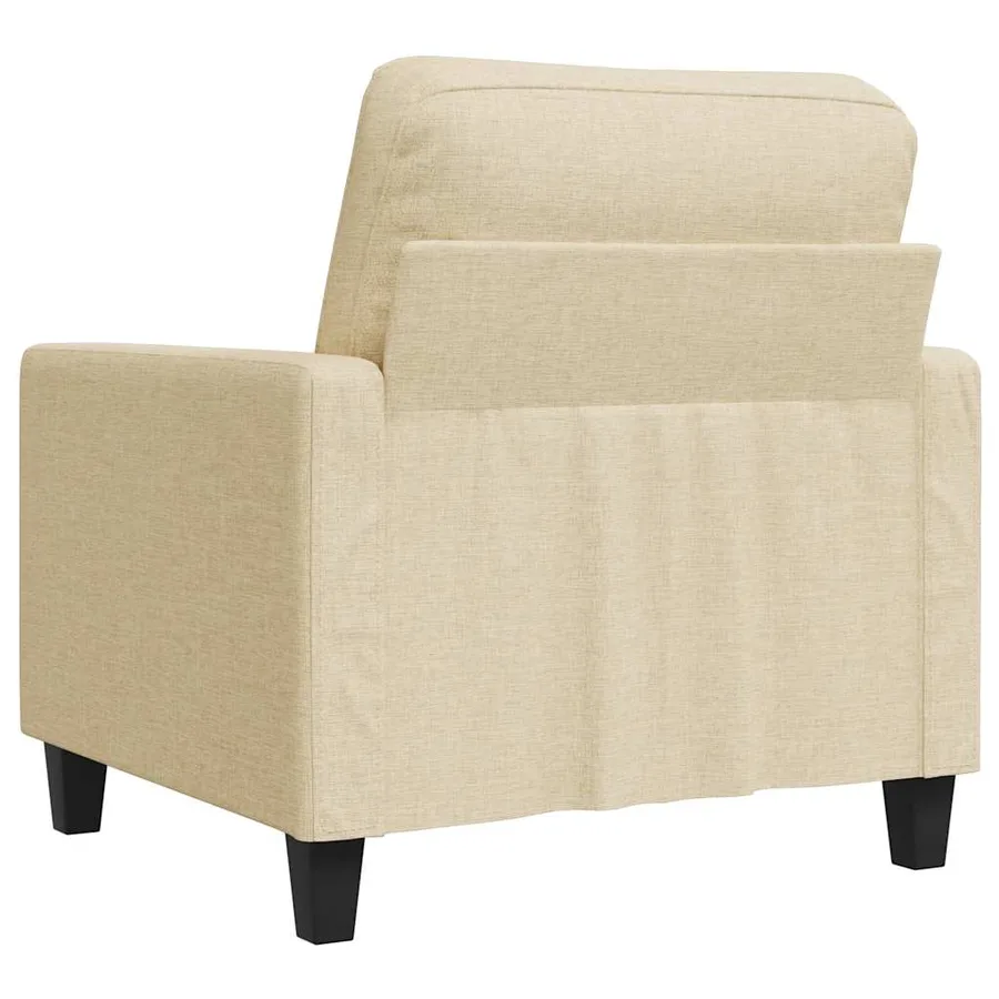 Fauteuil Crème 60 cm Tissu - 6