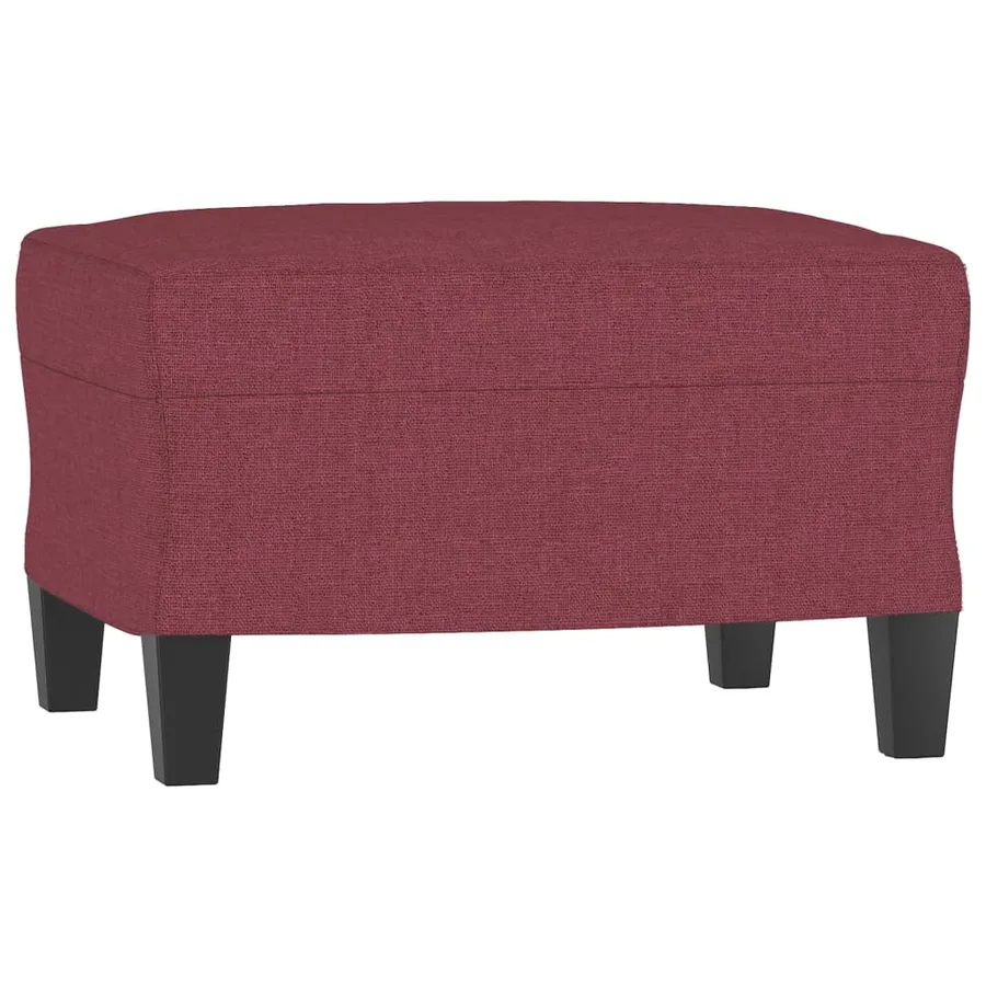Ensemble de canapés 3 pcs avec coussins Rouge bordeaux Tissu - 5