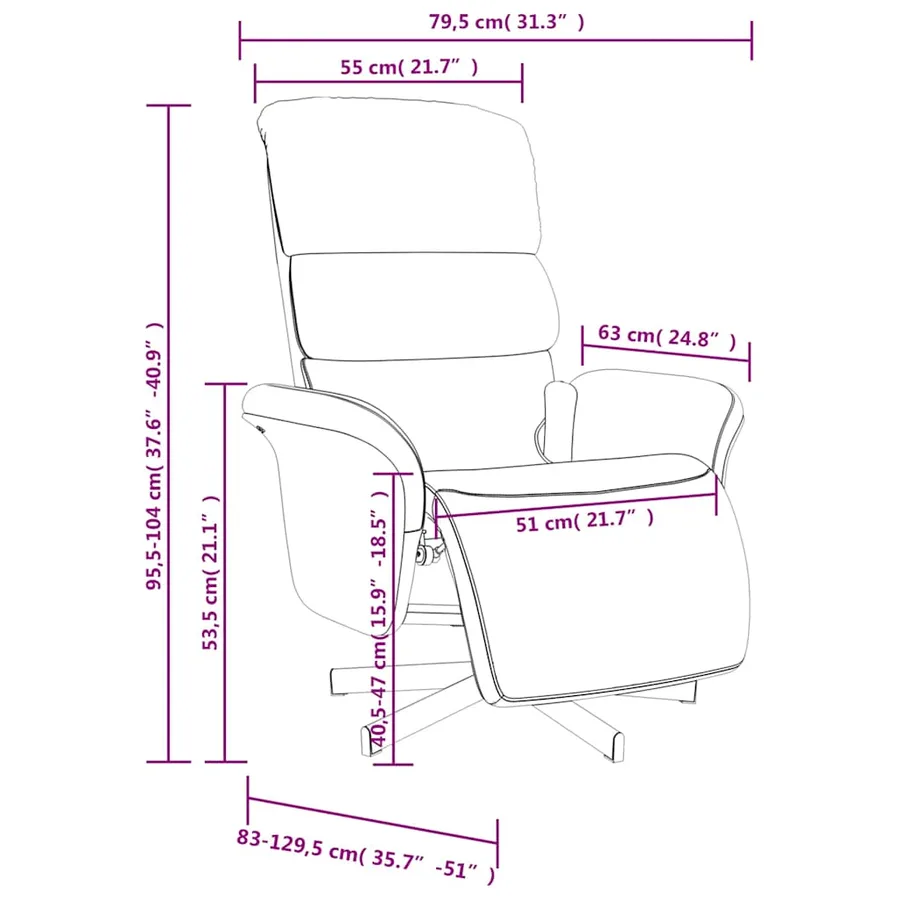 Fauteuil inclinable de massage et repose-pieds gris clair tissu - 11