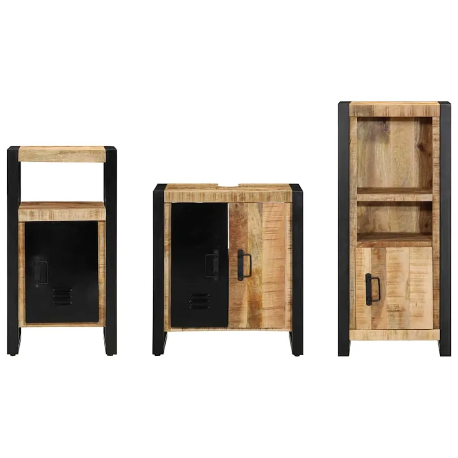 Ensemble de mobilier de salle de bain avec tiroir 3 pcs - 8