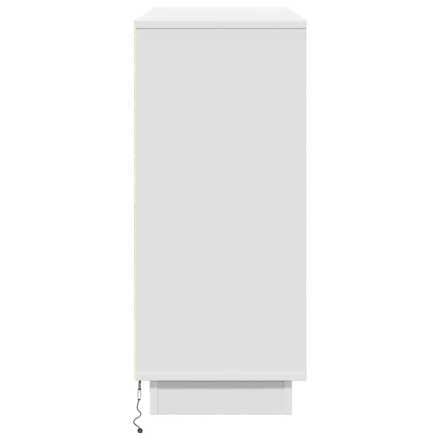 Buffet LED Blanc 90 x 32 x 75 cm Bois d'ingénierie - 10