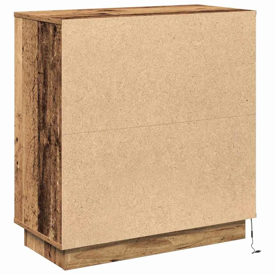 Buffet LED Bois ancien 71 x 34,5 x 75 cm Bois d'ingénierie - 8