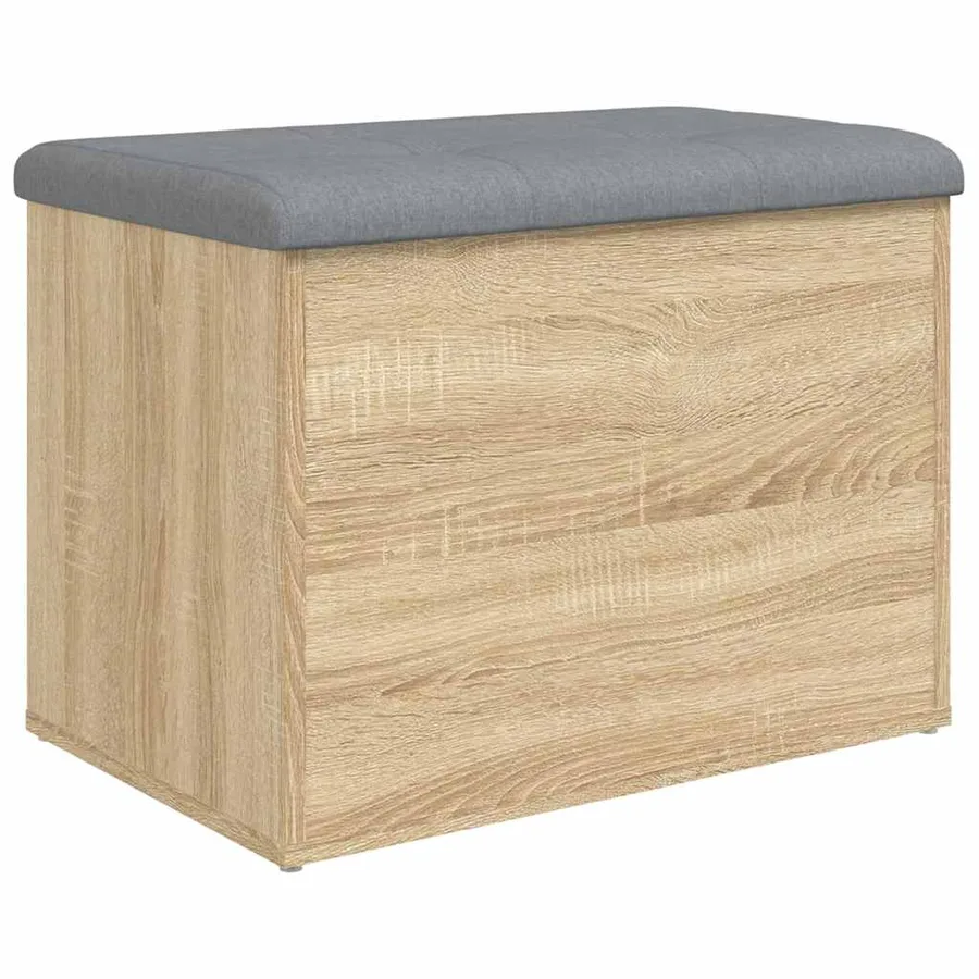 Banc de rangement Chêne Sonoma 62x42x45 cm Bois d'ingénierie - 2