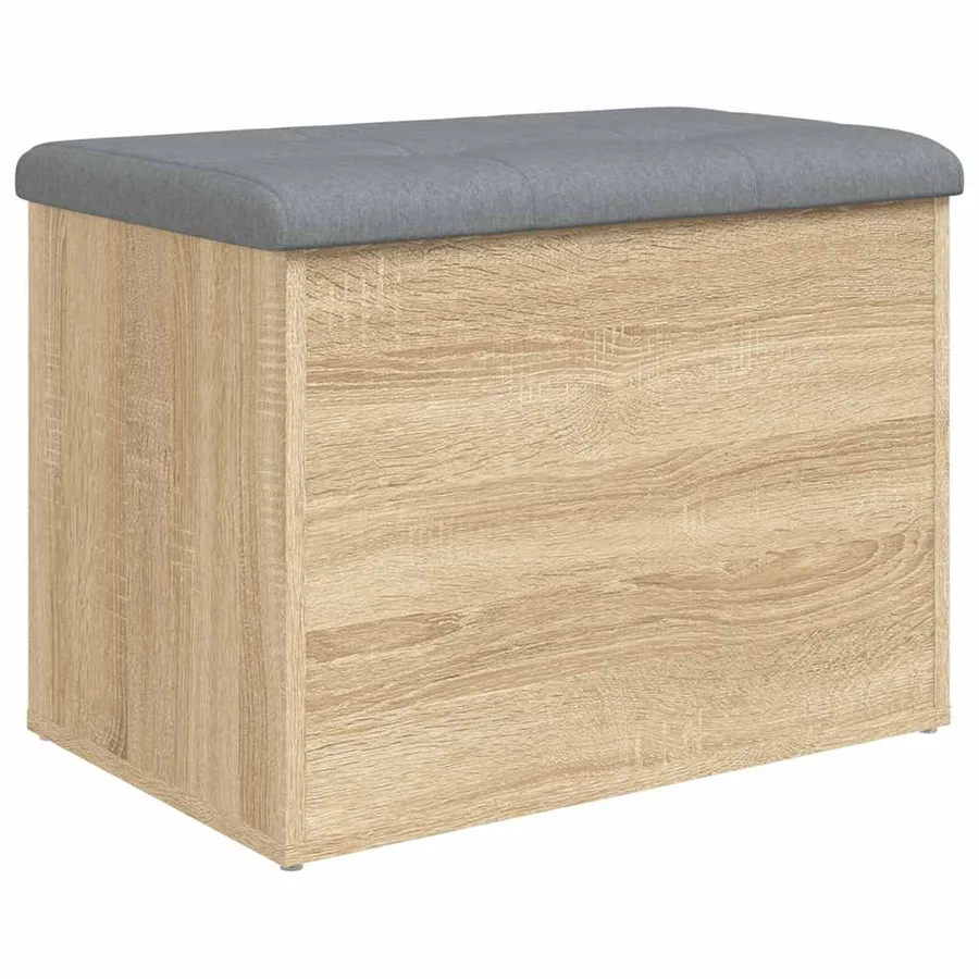 Banc de rangement Chêne Sonoma 62x42x45 cm Bois d'ingénierie - 6
