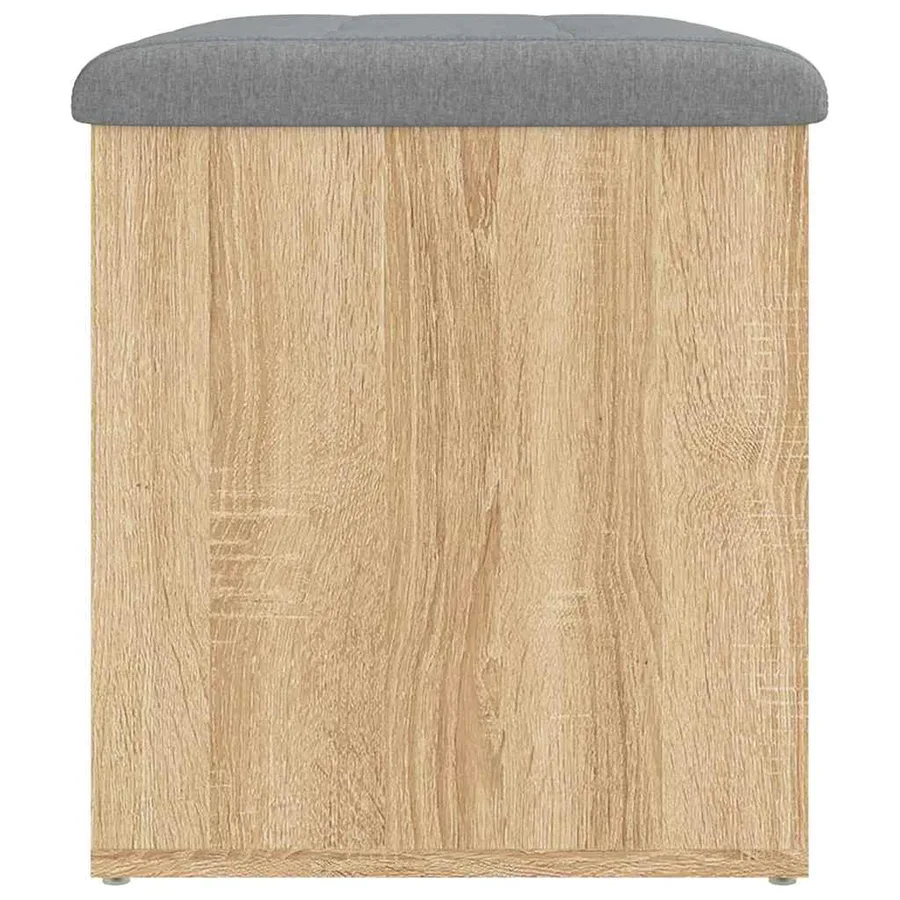 Banc de rangement Chêne Sonoma 62x42x45 cm Bois d'ingénierie - 7