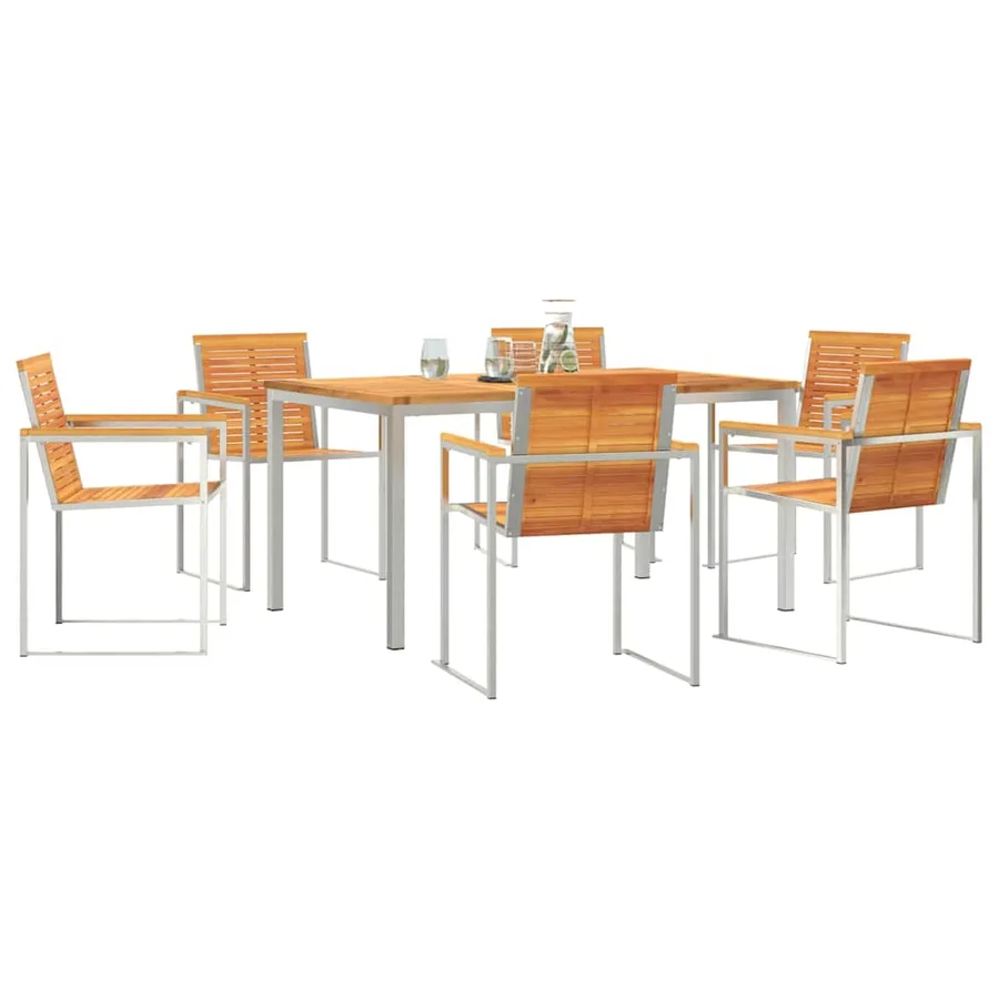 Ensemble de salle à manger pour jardin 7 pcs - 3