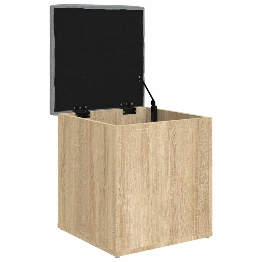 Banc de rangement Chêne Sonoma 42x42x45 cm Bois d'ingénierie - 4