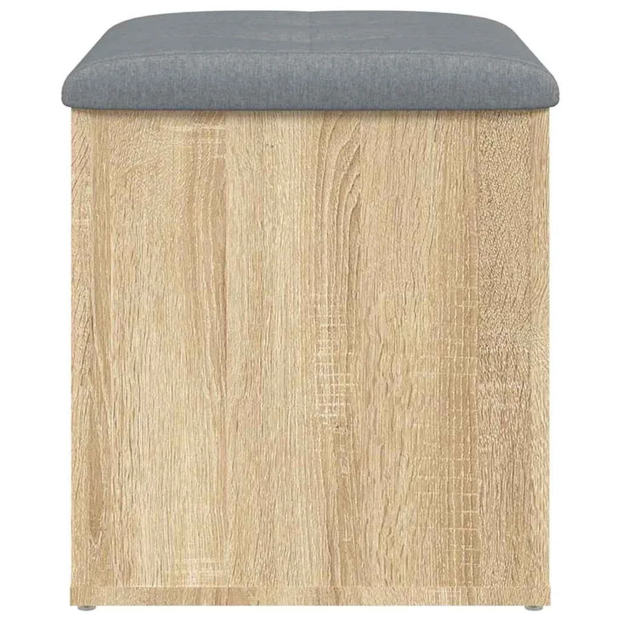 Banc de rangement Chêne Sonoma 42x42x45 cm Bois d'ingénierie - 5