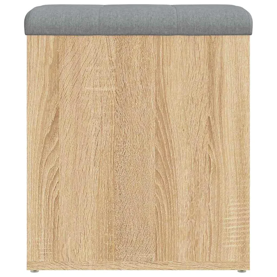 Banc de rangement Chêne Sonoma 42x42x45 cm Bois d'ingénierie - 6