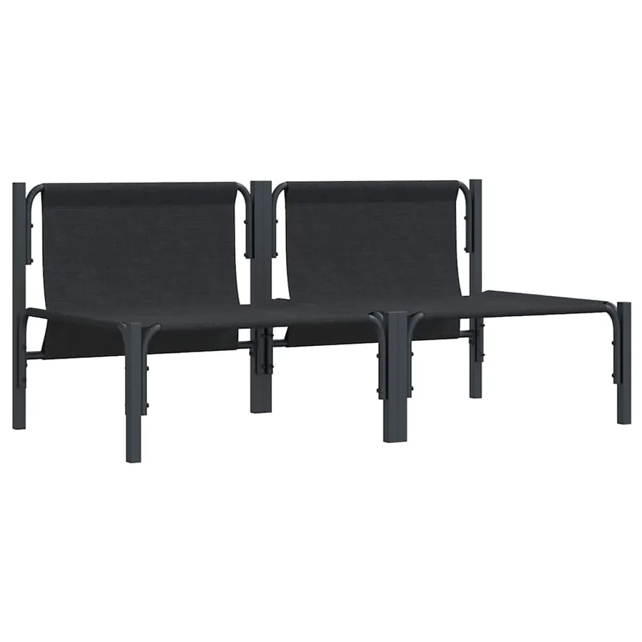 Mobilier de jardin 2 Pièce Anthracite 80 x 80 x 71 cm Acier - 4