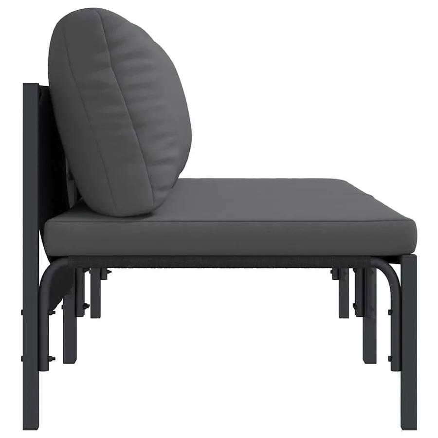 Mobilier de jardin 2 Pièce Anthracite 80 x 80 x 71 cm Acier - 6