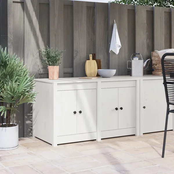Armoire de cuisine avec étagère MEPPEL Blanc 106 x 55 x 64 cm