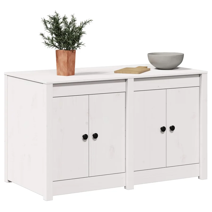 Armoire de cuisine avec étagère MEPPEL Blanc 106 x 55 x 64 cm - 3