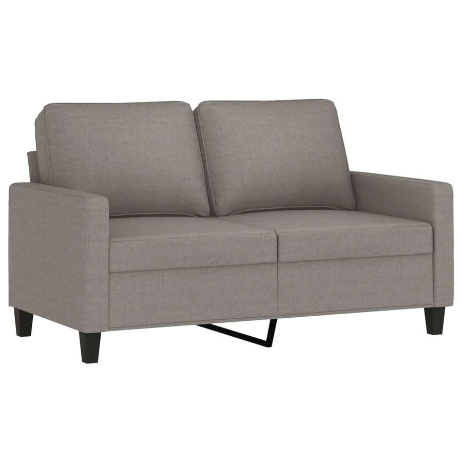 Ensemble de canapés 2 pcs avec coussins Taupe Tissu - 3