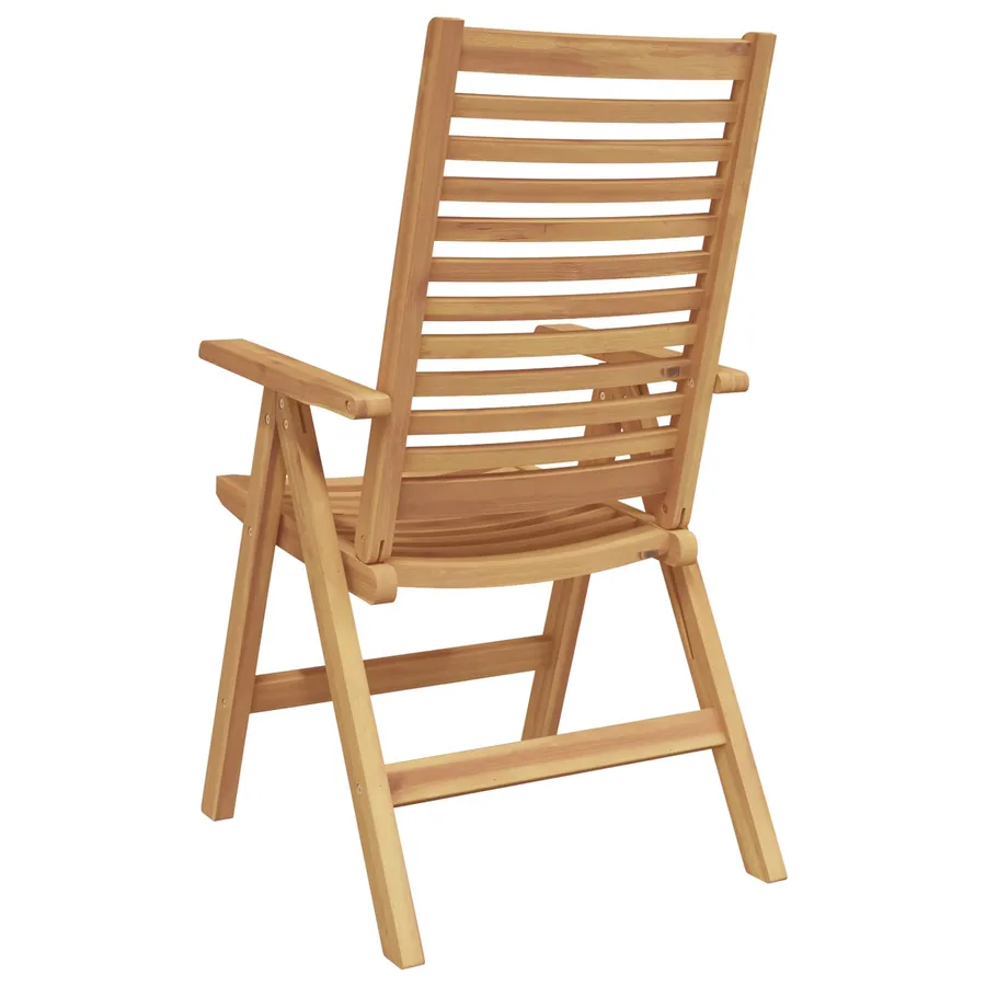 Chaise 4 pcs Marron 64,5 x 52 x 108 cm Bois de teck massif - 5