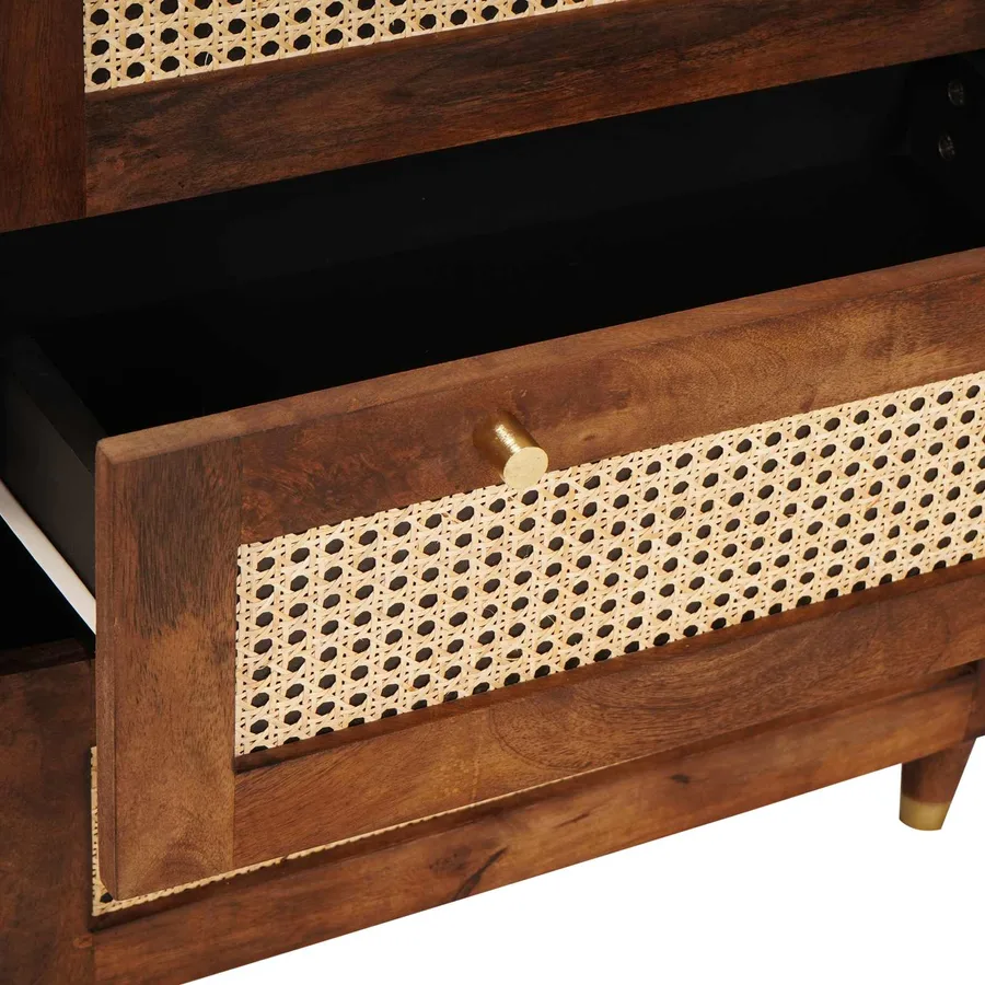 Ensemble de buffet 2 pcs Marron 60 x 33,5 x 75 cm - 8
