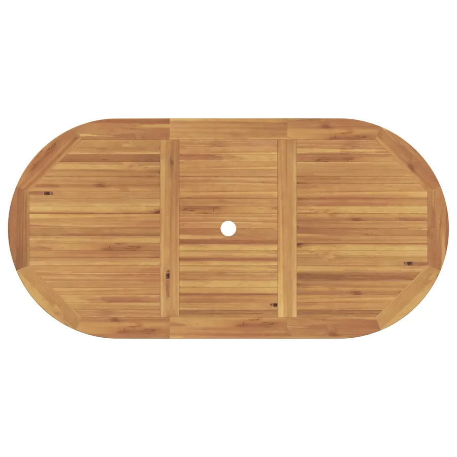 Ensemble de salle à manger pour jardin 5 pcs Marron - 12