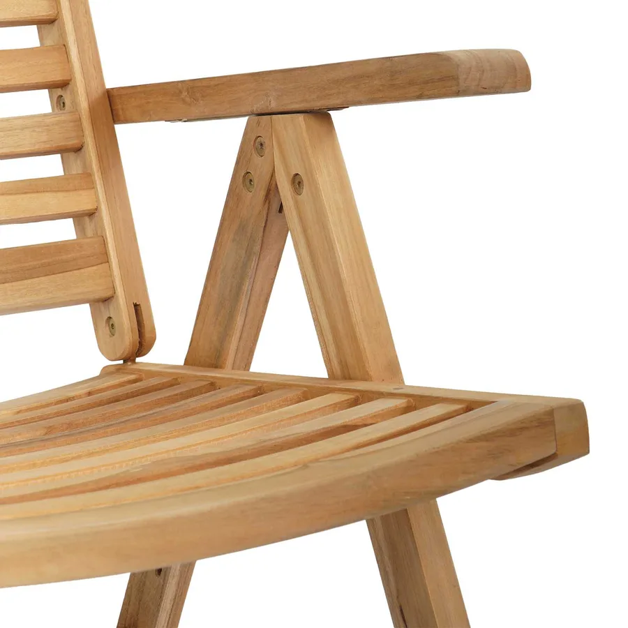 Ensemble de salle à manger pour jardin 5 pcs Marron - 13