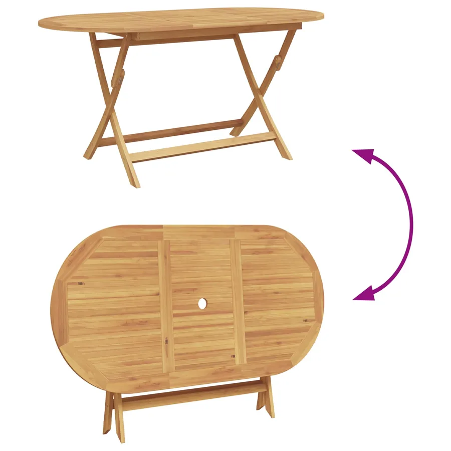 Ensemble de salle à manger pour jardin 5 pcs Marron - 17