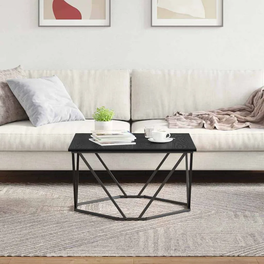 Table basse Chêne noir 80 x 80 x 45 cm - 4