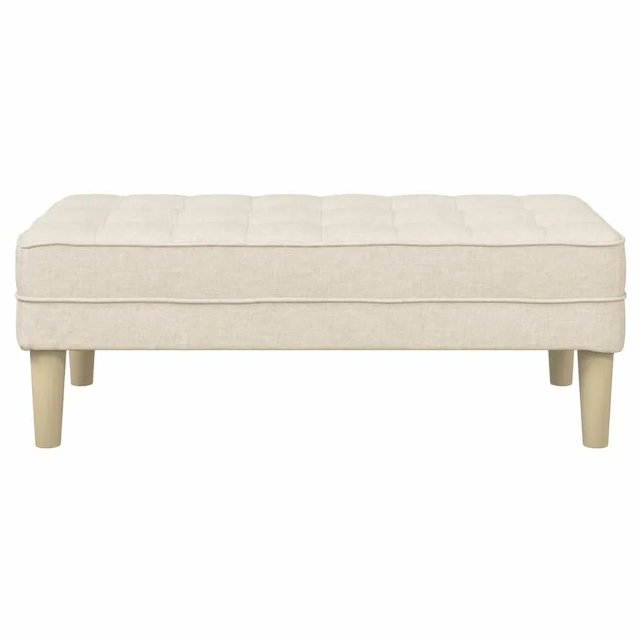 banc avec coussin Lin 113 x 57 x 39 cm tissu - 4
