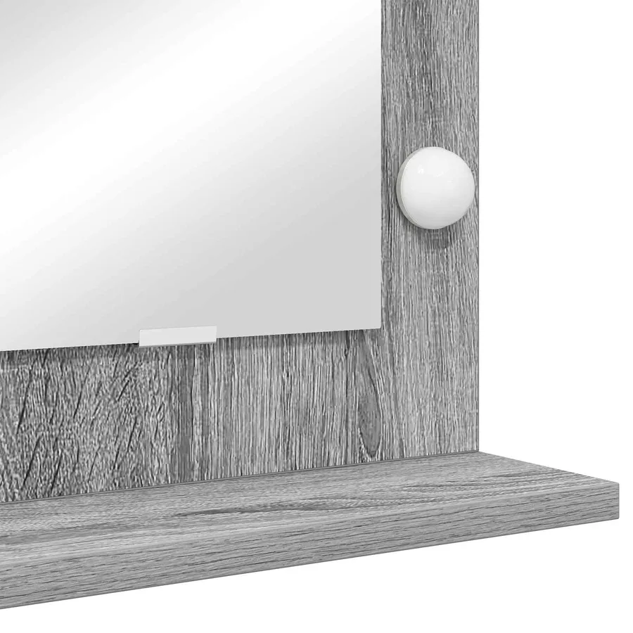 Miroir de vanité Rectangulaire Gris Sonoma 60 x 55 x 18 cm - 7