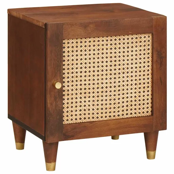 Cabinet de chevet Marron 40 x 33,5 x 46 cm Bois d'acacia massif