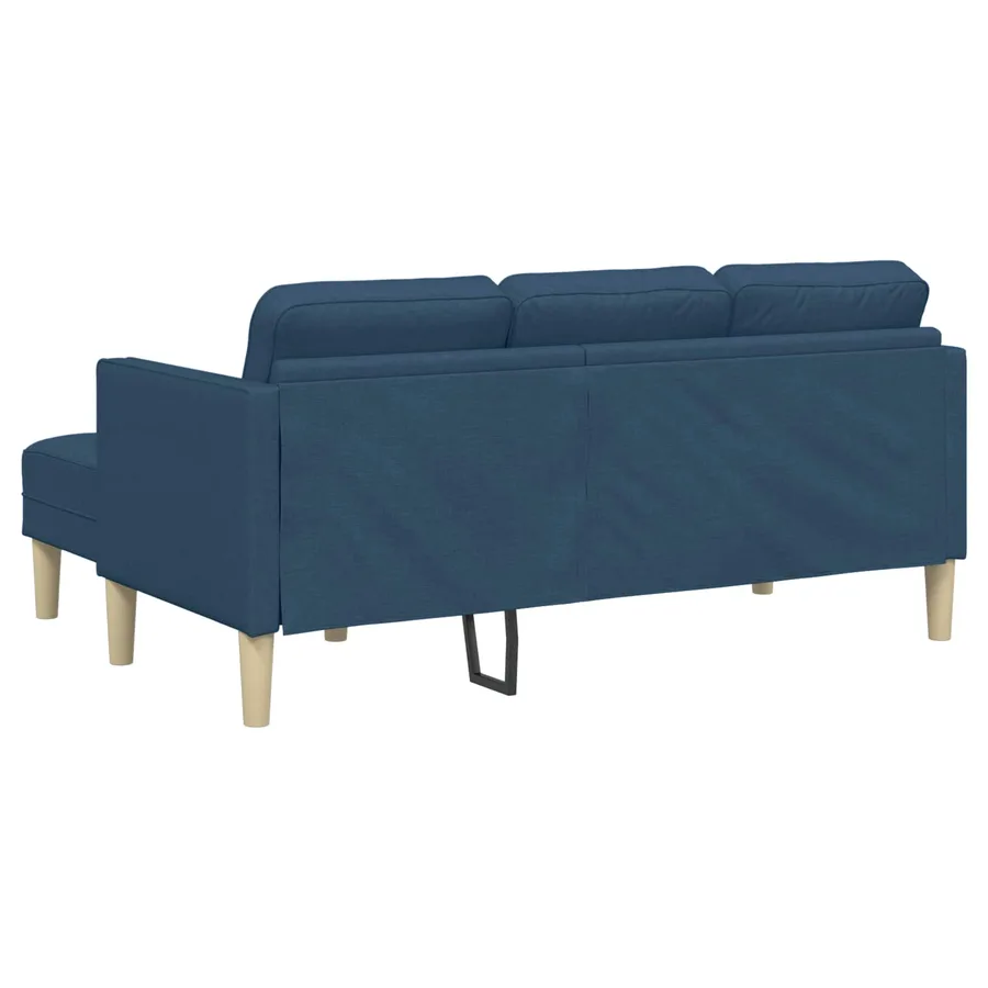 Ensemble de Canapés avec coussin 2 pcs Bleu Polyester - 10