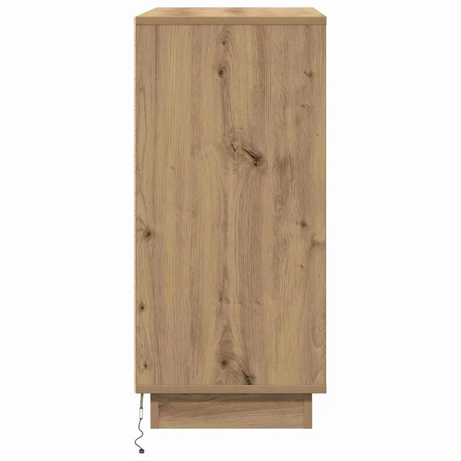 Buffet LED Chêne artisanal 71 x 34,5 x 75 cm Bois d'ingénierie - 10