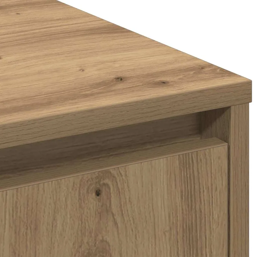 Buffet LED Chêne artisanal 71 x 34,5 x 75 cm Bois d'ingénierie - 12