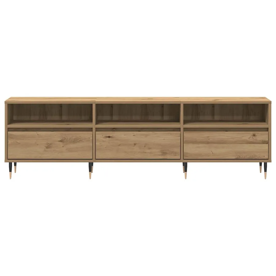 Meuble TV 150 x 30 x 45 cm Chêne artisanal Bois d'ingénierie - 5