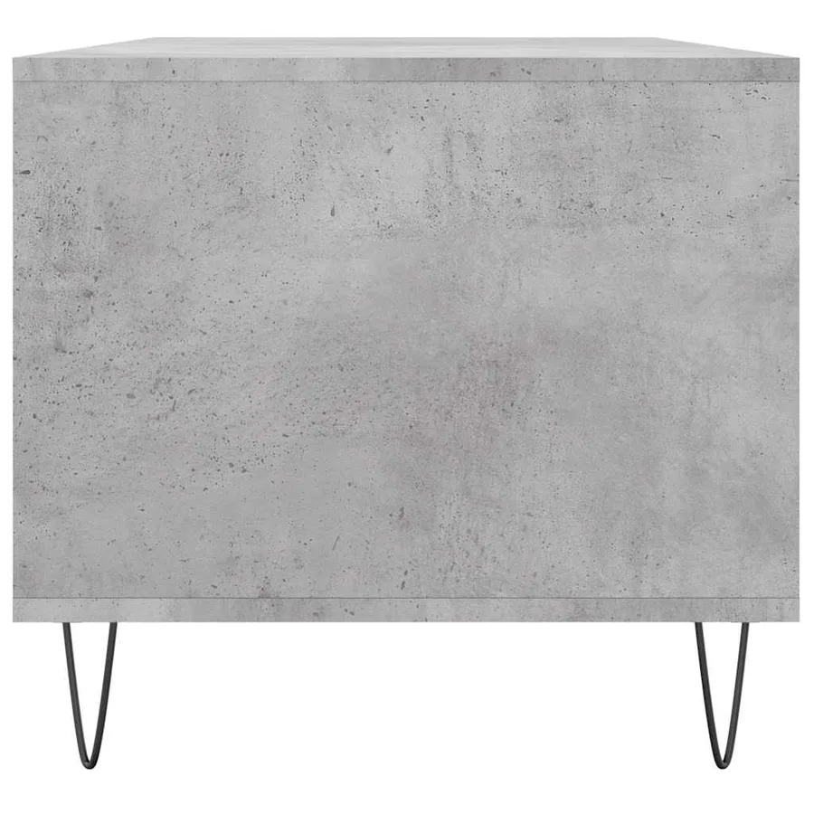Table basse Gris béton 90x49x45 cm Bois d'ingénierie - 7