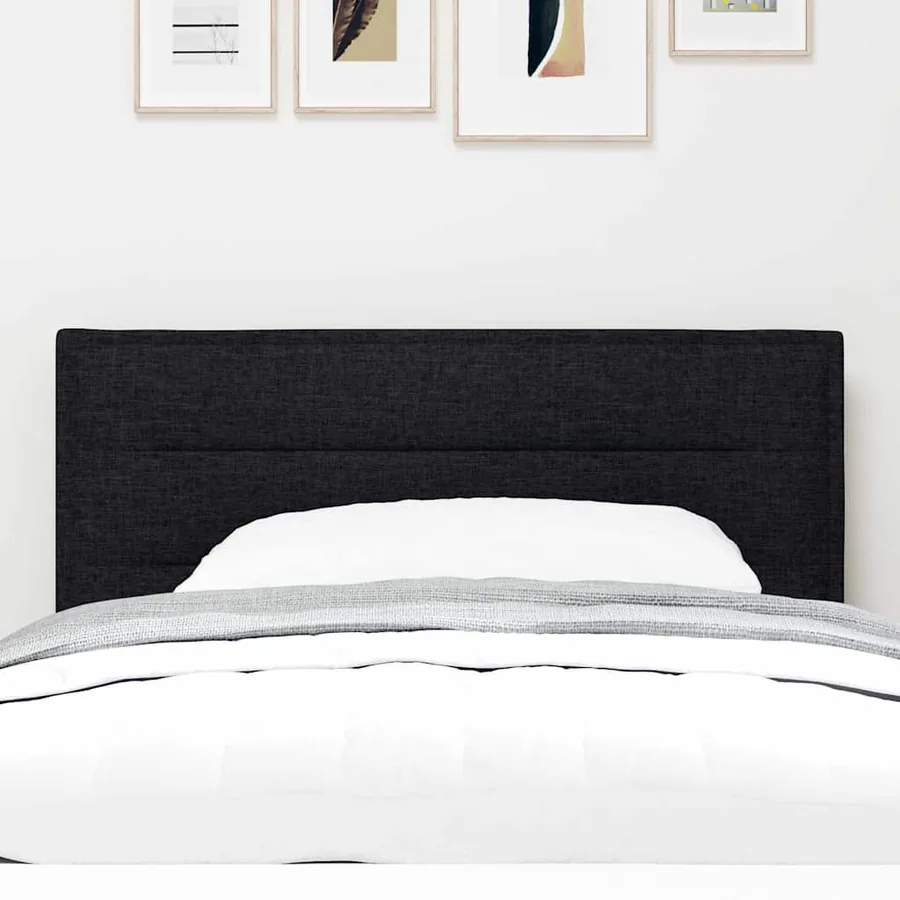Tête de lit Noir 90 cm tissu - 3