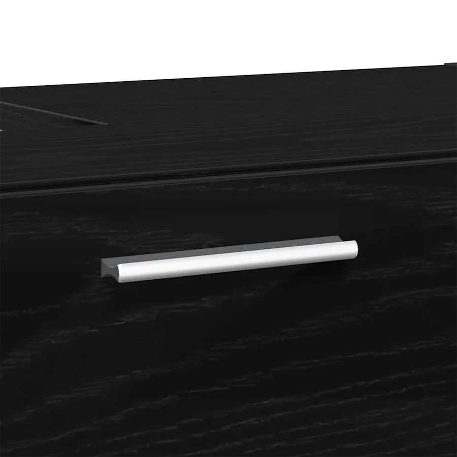 Cabinet de salle de bain avec tiroir Chêne noir 78 x 37 x 59 cm - 11