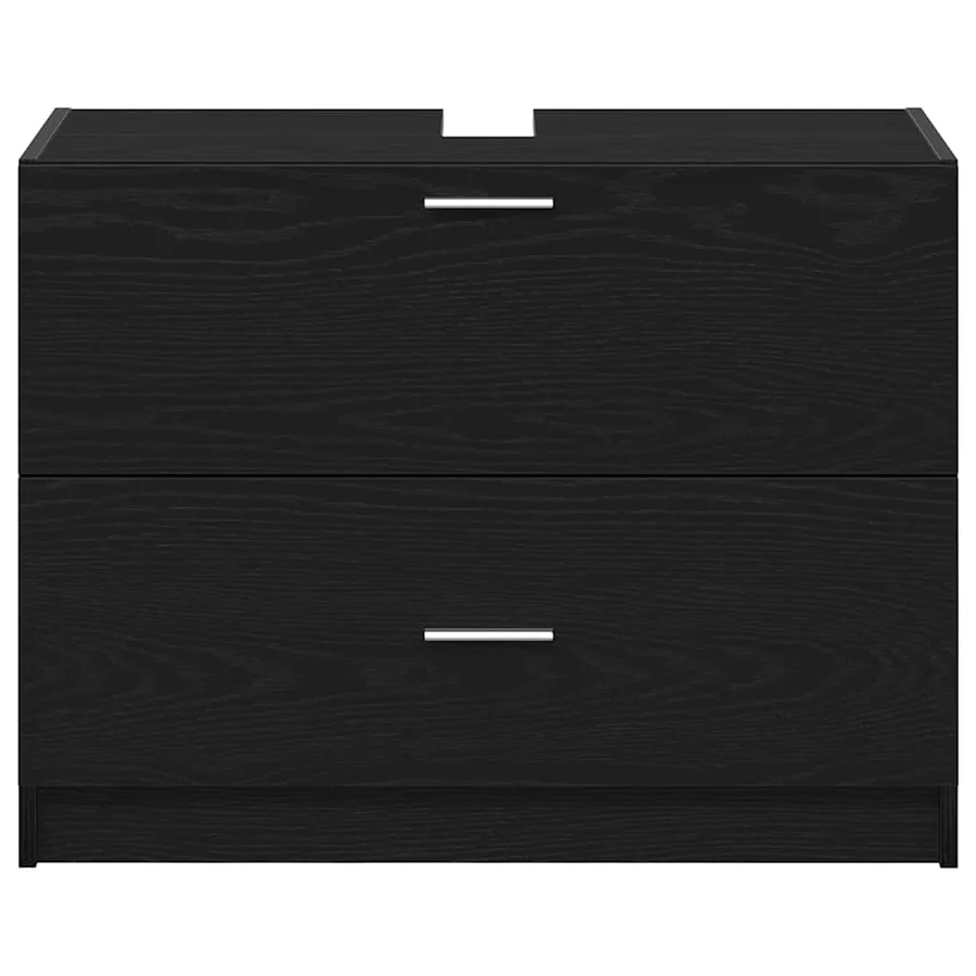 Cabinet de salle de bain avec tiroir Chêne noir 78 x 37 x 59 cm - 6