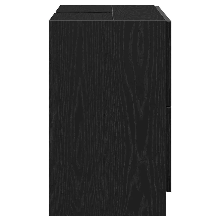 Cabinet de salle de bain avec tiroir Chêne noir 78 x 37 x 59 cm - 7