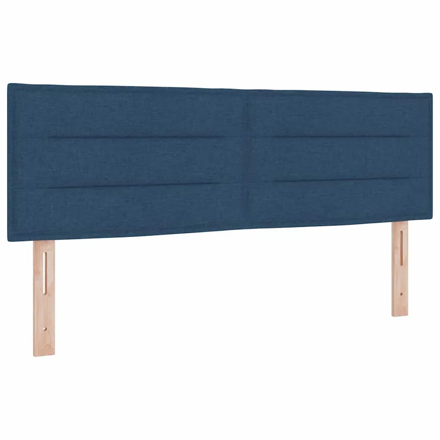 Lit à ressort LED avec bandes LED Bleu 160 x 200 cm tissu - 7