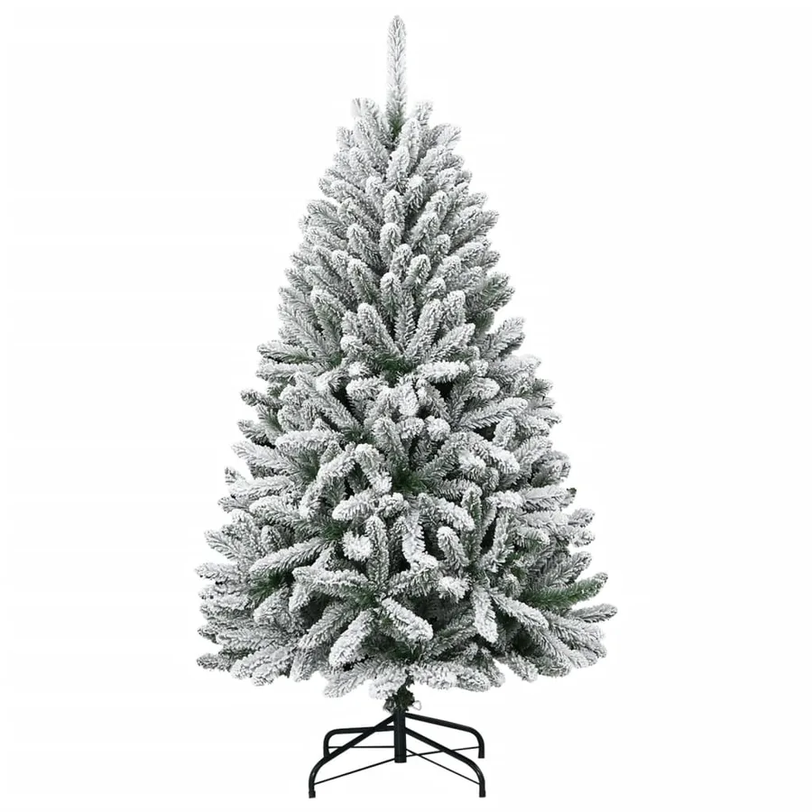 Sapin de Noël artificiel à charnières avec neige floquée 150 cm - 2