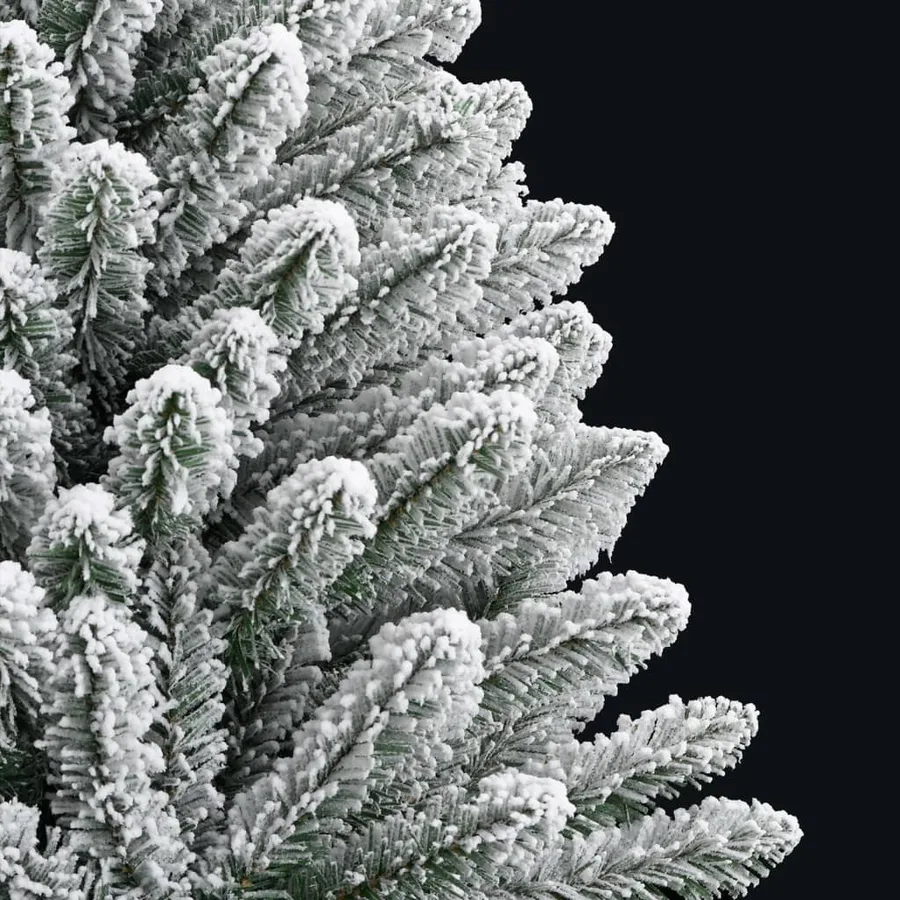 Sapin de Noël artificiel à charnières avec neige floquée 150 cm - 6