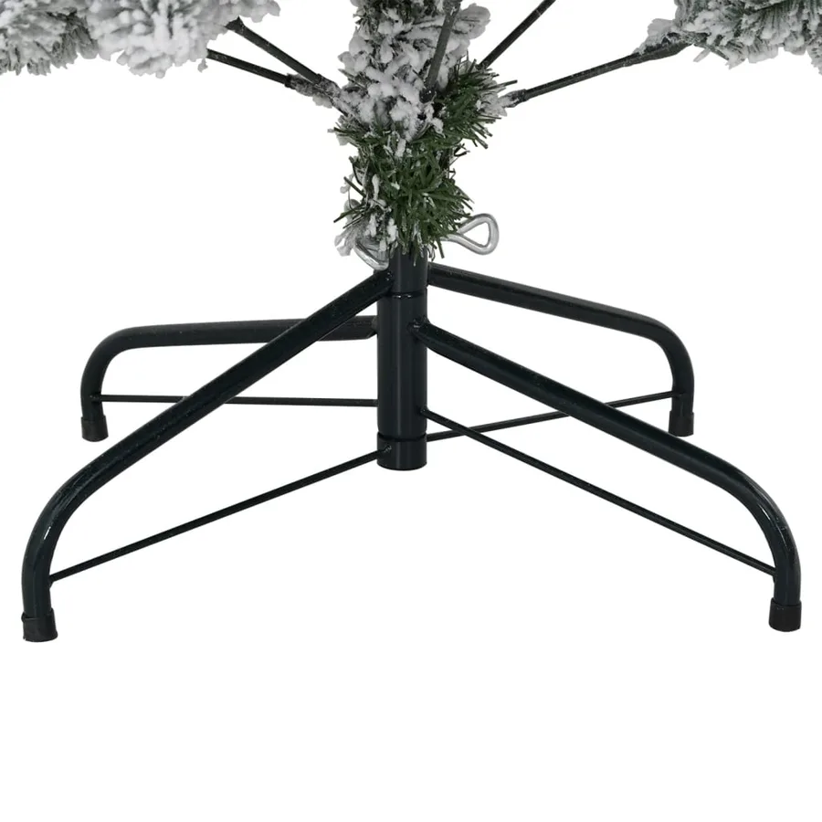 Sapin de Noël artificiel à charnières avec neige floquée 150 cm - 7