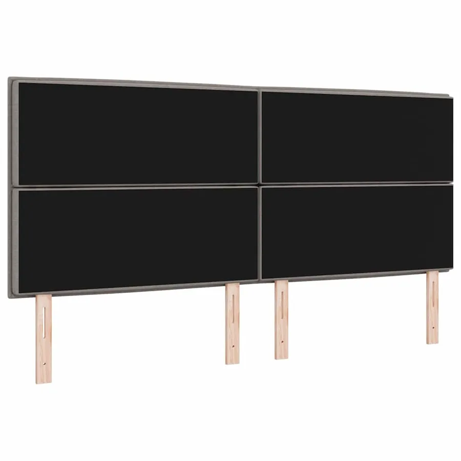 Tête de lit LED avec bandes LED Taupe 200 cm tissu - 7