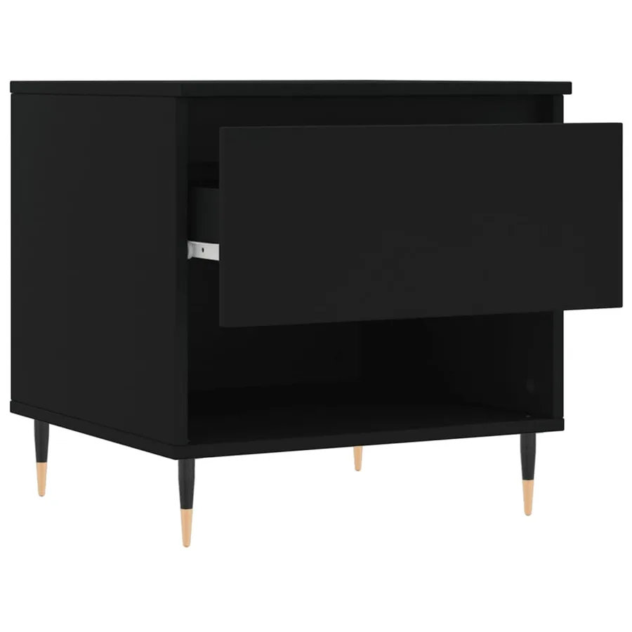 Tables basses 2 pcs noir 50x46x50 cm bois d'ingénierie - 7
