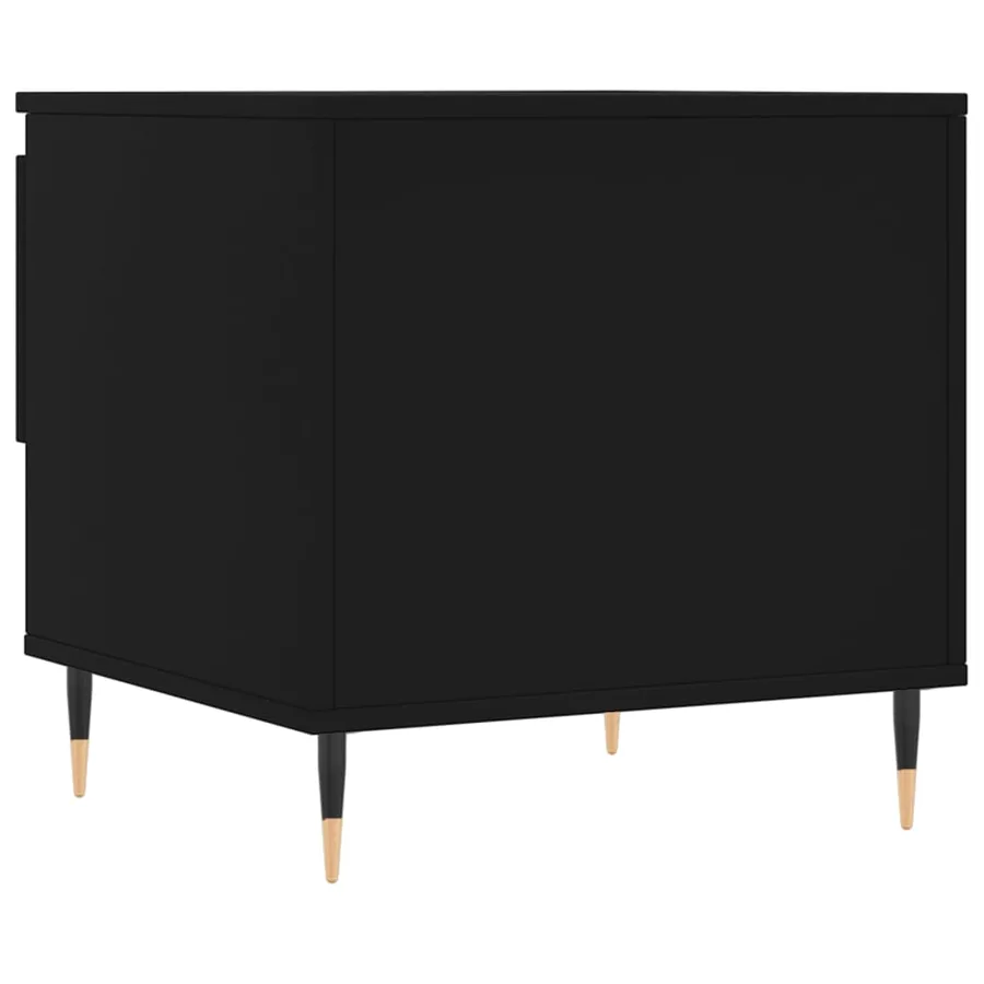 Tables basses 2 pcs noir 50x46x50 cm bois d'ingénierie - 9